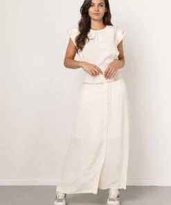 Blouses Dante 6 AUDOUX EMBELLISHED TOP Butter Cream White -DORIS S Verkoopwinkel 0091766bd093a0b0fb966f16d9ce7a59