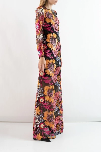 DORIS S Jurken Madonna Long Dress Orange 2 DORIS S Jurken Madonna Long Dress Orange - Afbeelding 2