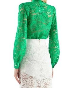 DORIS S Verkoopwinkel 20 DORIS S Blouses ANEMONE CASUAL SHIRT Green