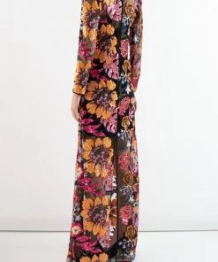 DORIS S Jurken Madonna Long Dress Orange