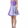 DORIS S Jurken Chiara Short Dress Purple
