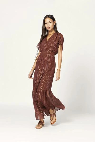 Dante 6 Casual Jurken Freya Dress Brown 1 Dante 6 Casual Jurken Freya Dress Brown