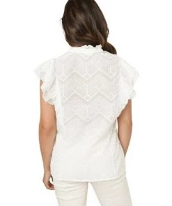 Blouses Dante 6 DEX EMBROIDERY TOP Milk White White -DORIS S Verkoopwinkel 45e345c734a8c833a9a646c5c3686170