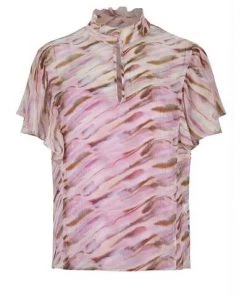 Dante 6 Blouses Sabelle Print Top Pink -DORIS S Verkoopwinkel 52740b18798a74eac29df5bcef291adb