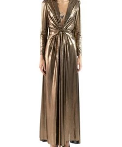 DORIS S Feestjurken Ida Long Dress Brown