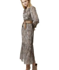 Dante 6 Maxi Jurken Elisabel Printet Maxi Dress Brown -DORIS S Verkoopwinkel 626639f7eeb9505ba5b293ae1ee1c77c