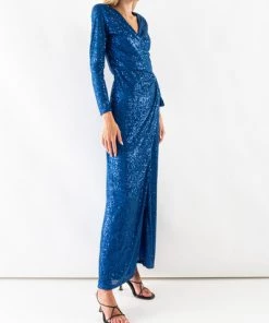 DORIS S Feestjurken Maxi Dresses Blue -DORIS S Verkoopwinkel 6a42f80b2da8c041031e435b8177ded3