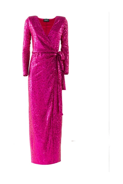 DORIS S Feestjurken Maxi Dresses Pink 5 DORIS S Feestjurken Maxi Dresses Pink - Afbeelding 5