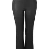 Dante 6 Wijde Broeken Leather Trousers Tayson Crop Flare Black