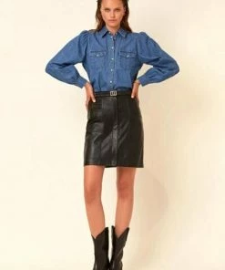 Dante 6 Spijkerblouses Blouses ; Shirts Blue