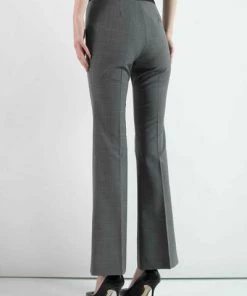 DORIS S Wijde Broeken Ursula Flare Pants Gray