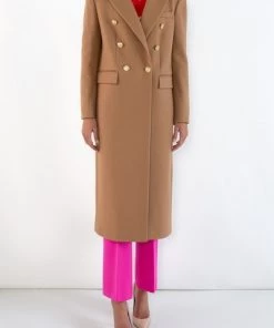 DORIS S Trenchcoats & Mantels Anna Long Coats Brown -DORIS S Verkoopwinkel 91ea8fdc40a6f0c1d60ac14483fc4bc1