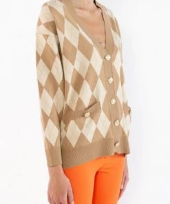 DORIS S Vesten DORIS01 Cardigan Beige -DORIS S Verkoopwinkel 98b548317d66819d615664252b9ec6f6