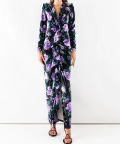 DORIS S Maxi Jurken VANESSA LONG DRESS Black -DORIS S Verkoopwinkel 9a1445ba2405a8e54f535eb348909a19