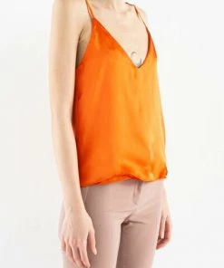 DORIS S Shirts Vog Top Elegant Orange