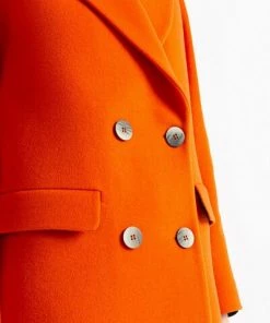 DORIS S Trenchcoats & Mantels Maia Double -breasted Coats Orange -DORIS S Verkoopwinkel 9fb3d24259111120a09b4f0458d0c5ab