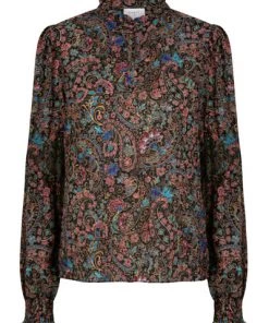 Dante 6 Blouses Printed Blouse Black