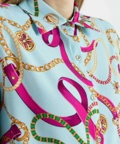 DORIS S Blouses Sabrina Casual Shirts Green