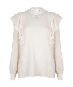 Dante 6 Blouses Moonchild Seersucker Top Beige