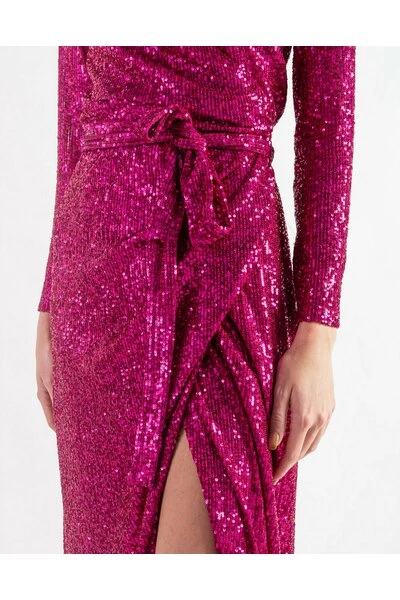 DORIS S Feestjurken Maxi Dresses Pink 2 DORIS S Feestjurken Maxi Dresses Pink - Afbeelding 2