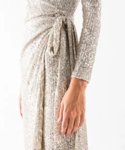 DORIS S Feestjurken Maxi Dresses Gray -DORIS S Verkoopwinkel c73677b6a62b234a90f09f21e6a27575