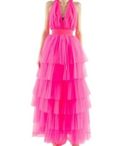 DORIS S Maxi Jurken Euthalia Long Dresses Pink -DORIS S Verkoopwinkel d2be30a943b15b0e7b0d382dca1d78d7