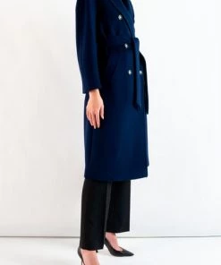 DORIS S Parka Jassen Hester Long Coat Blue -DORIS S Verkoopwinkel d6b5572cea3bc16012b815c21e0d17e4