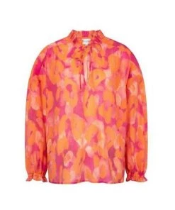 Dante 6 Blouses Cameron Leopard Blouse Orange
