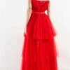DORIS S Jurken Madeline Tulle Dress Red
