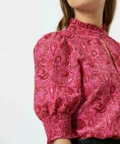 Dante 6 Blouses Feline Print Top Pink -DORIS S Verkoopwinkel f38aa1453212e73a7212fac0621f22d4