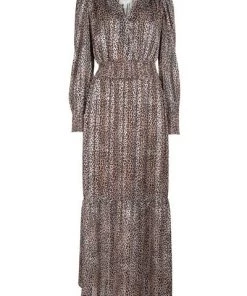 Dante 6 Maxi Jurken Elisabel Printet Maxi Dress Brown -DORIS S Verkoopwinkel fe34da55c3c79618f23e2371f3db2d93